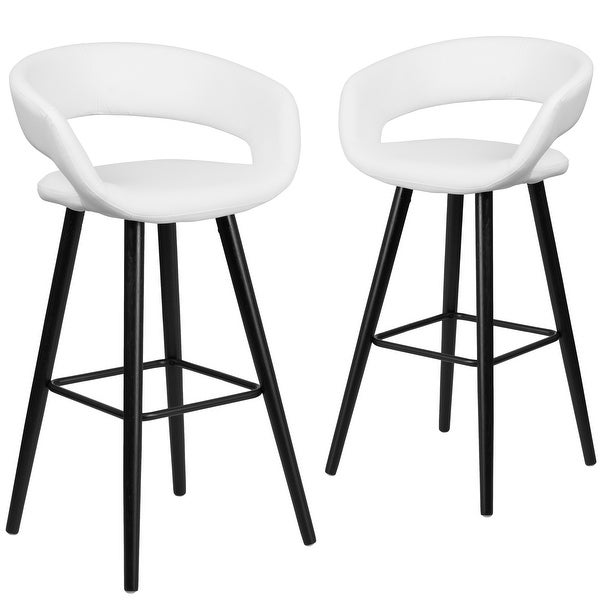 2 Pk. 29'' High Contemporary Barstool with Wood Frame - 22