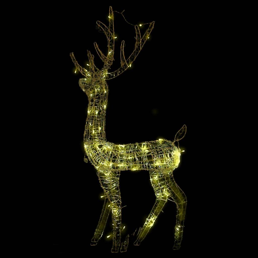 Vidaxl Acrylic Reindeer Christmas Decoration 140 Leds 4 Ft Warm White