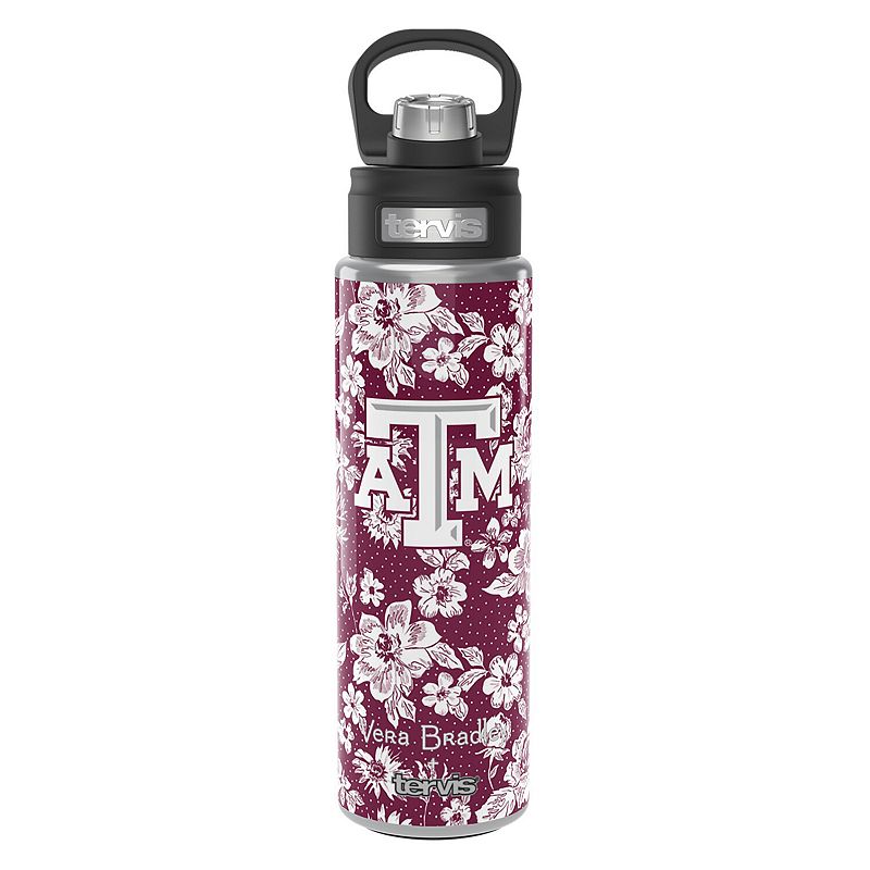 Vera Bradley x Tervis Texas AandM Aggies 24oz. Wide Mouth Bottle with Deluxe Lid