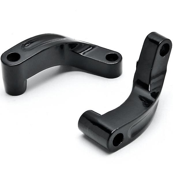 Black Mirror Relocation Extension Adapter Kit Compatible with Harley Davidson Switchback FLD 2012-2014