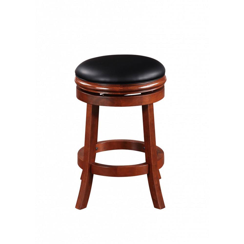 Boraam 24 in. Cherry Backless Wood Barstool 44224