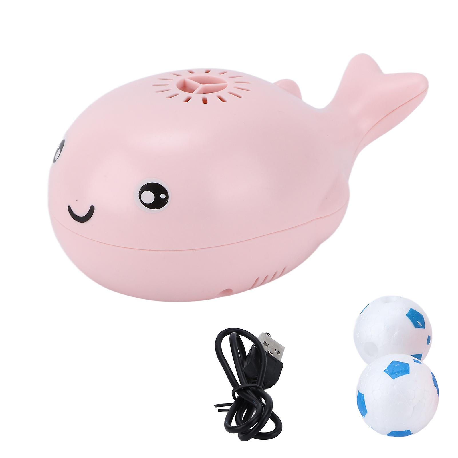 Whale Bath Toy Cute Usb Charging Portable Whales Toys Floating Ball For Children Giftpink