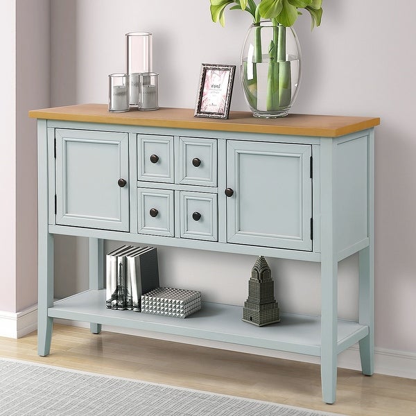 Cambridge Series Buffet Sideboard Console Table with Bottom Shelf