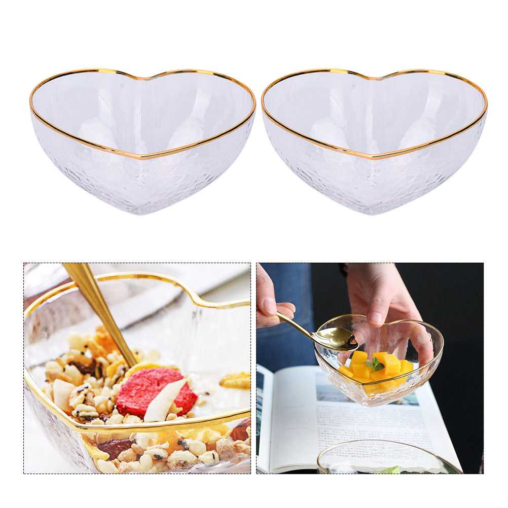 Nuolux Bowls Bowl Serving Glass Dish Salad Pasta Appetizer Plate Sauce Side Tray Snack Trifle Prep Candy Ramekin Breakfast