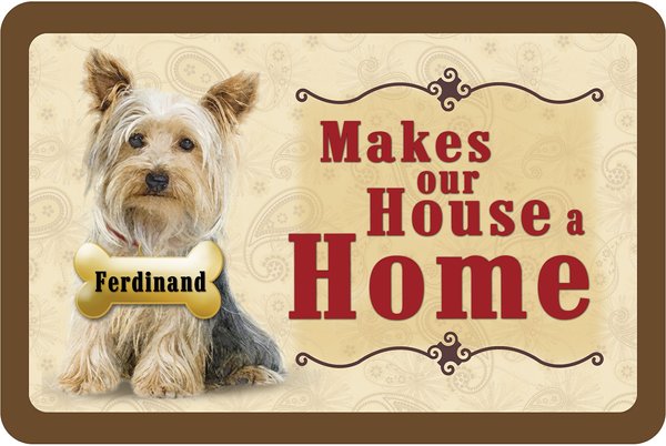 Bungalow Flooring Makes Our House A Home Yorkshire Terrier Personalized Floor Mat