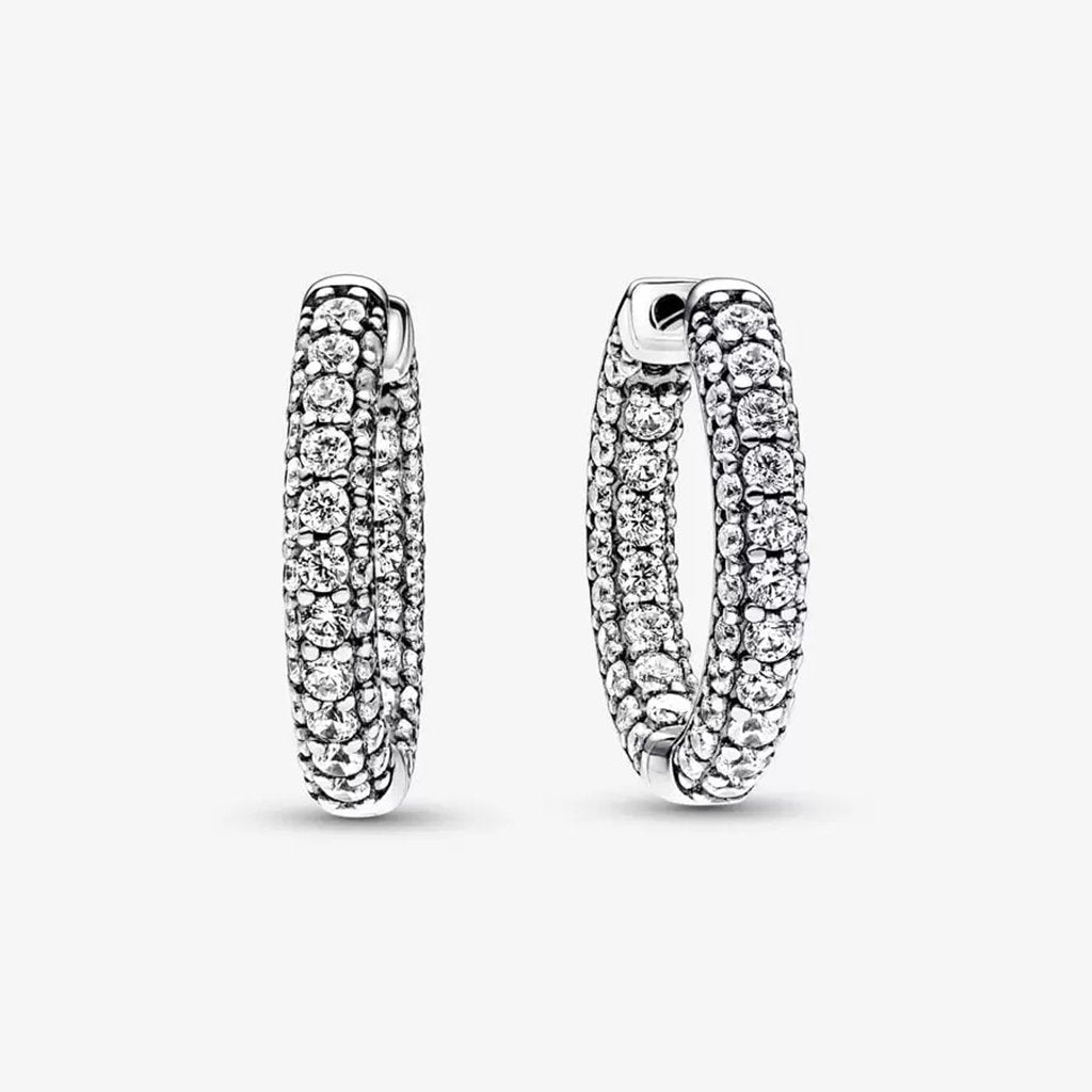 PANDORA  Pandora Timeless Pavé Single-row Hoop Earrings