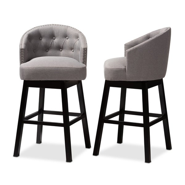 Transitional Swivel Bar Stool (Set of 2)