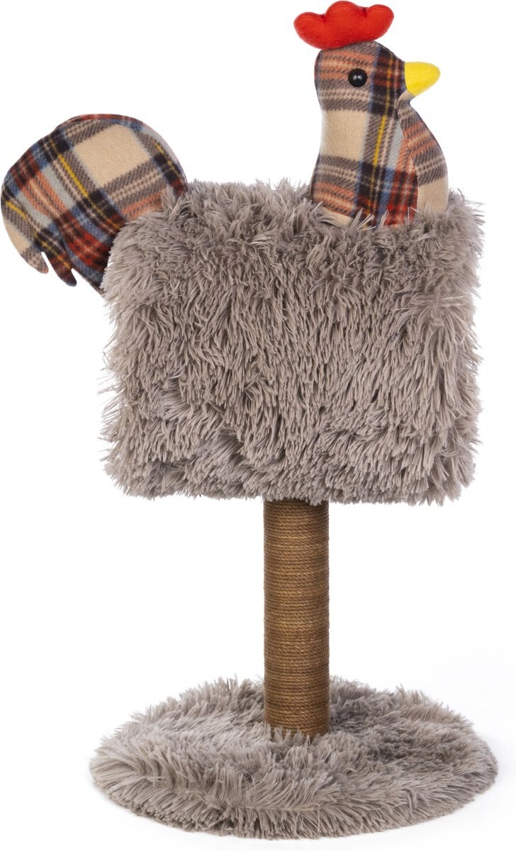 Prevue Pet Products Cozy Chicken 25.5-in Faux Fur Cat Tree