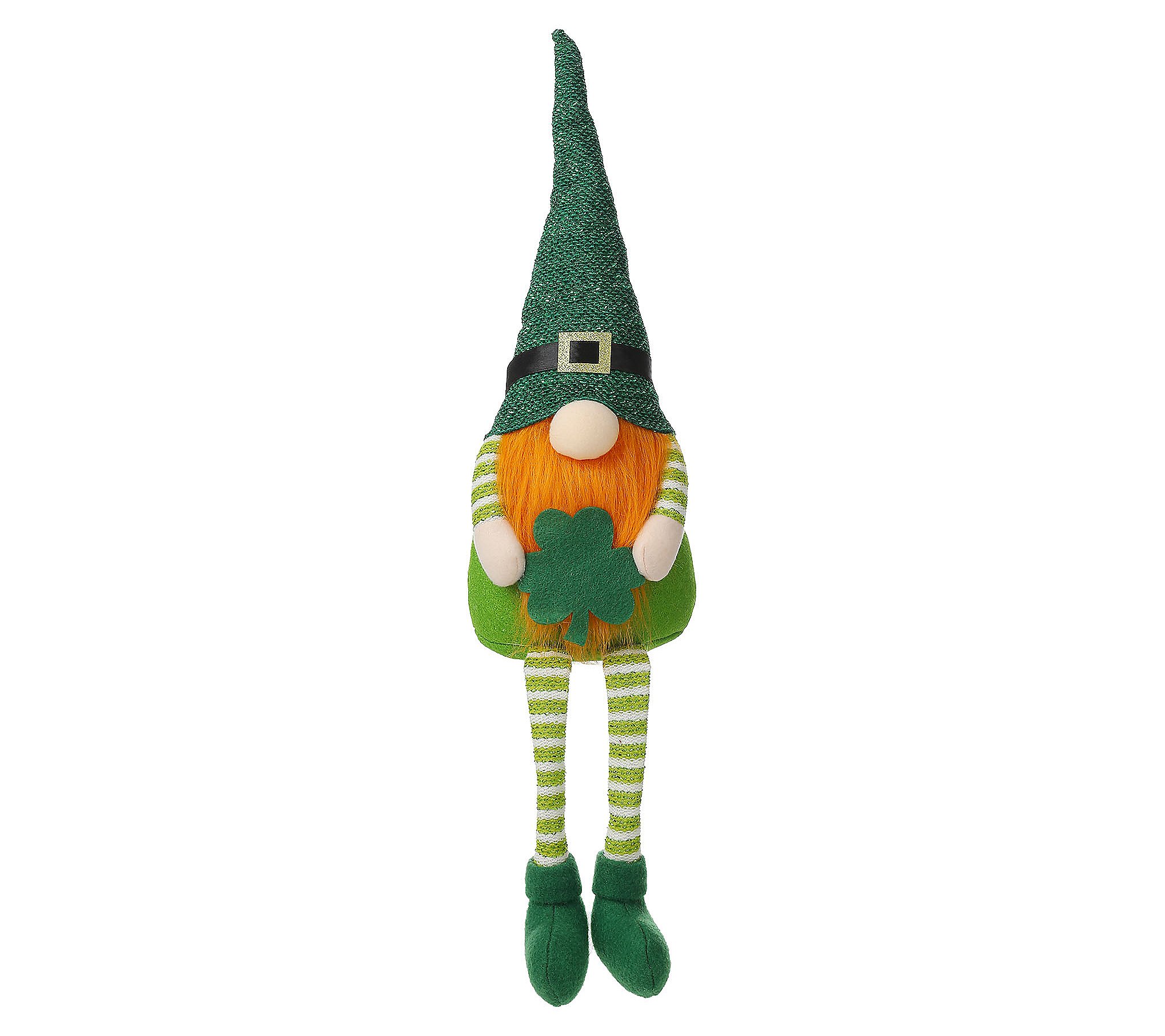 Glitzhome St. Patrick's Lucky Gnome Leprechaunhelf Sitter