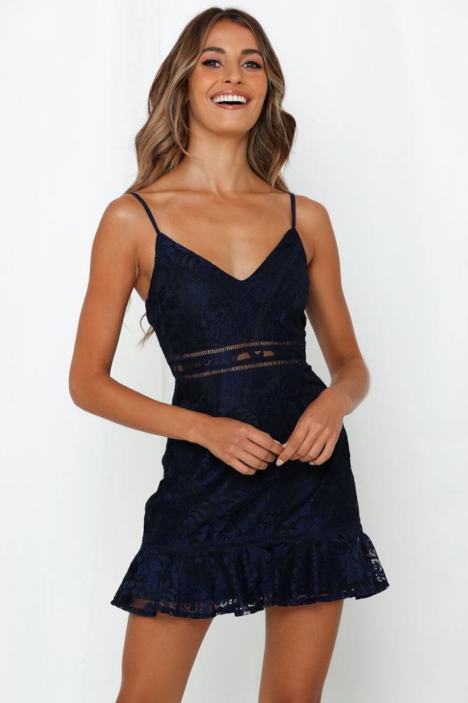 Have We Met Dress Midnight Blue