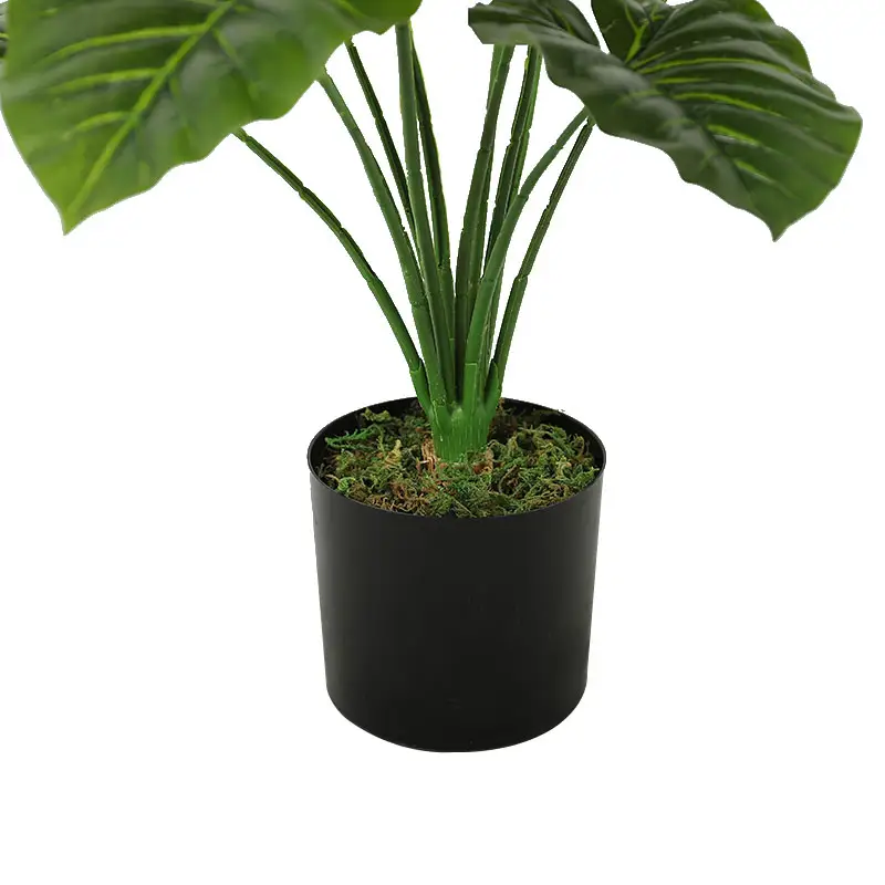 High Quality and Durable Artificial 12 Green Heads Plant Potted