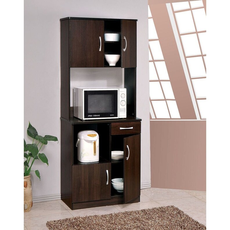 70'' Pantry Kitchen Storage Cabinet in Brown