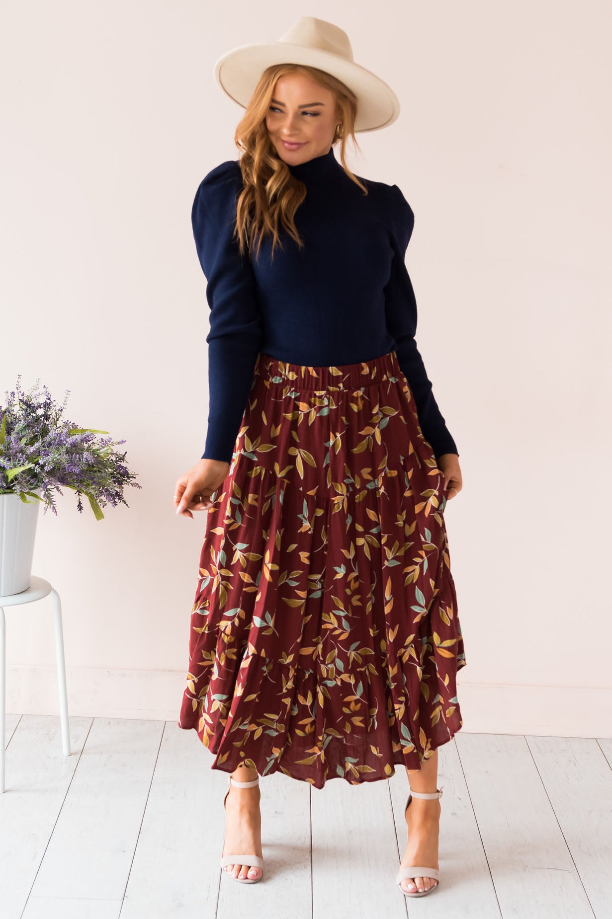 Leaves Are Changing Modest Skirt