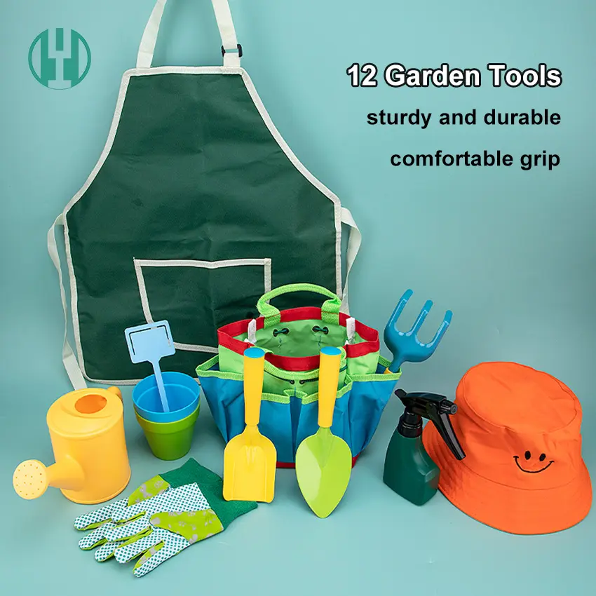 Hyh Stainless Steel Kids Gardening Tool Set 12 Pieces Kids Gardening Tools Garden Hand Tools