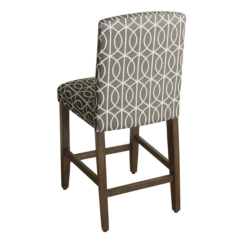 HomePop Finley Geometric Counter Stool