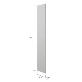 Hampton Bay Designer Series Storm Gray 0.625 in. x 96 in. x 23.7 in. Tall End Panel AP2496B-STX