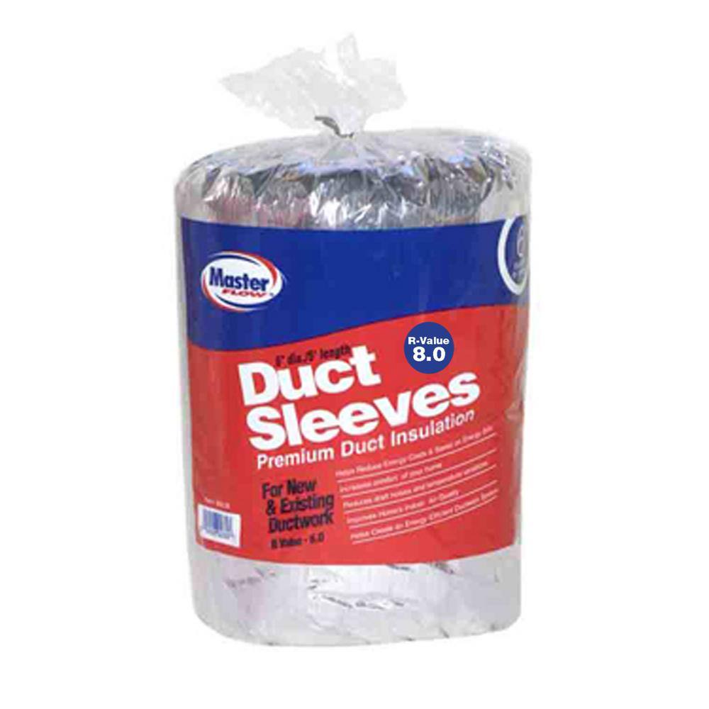 Master Flow 6 in. Dia R-8 Ductwork Insulation Sleeve INSLV6R8