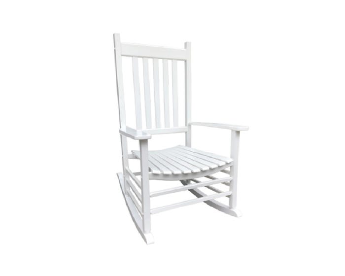 Discover Home Deluxe Wood Rocking Chair White - XH-001X-W