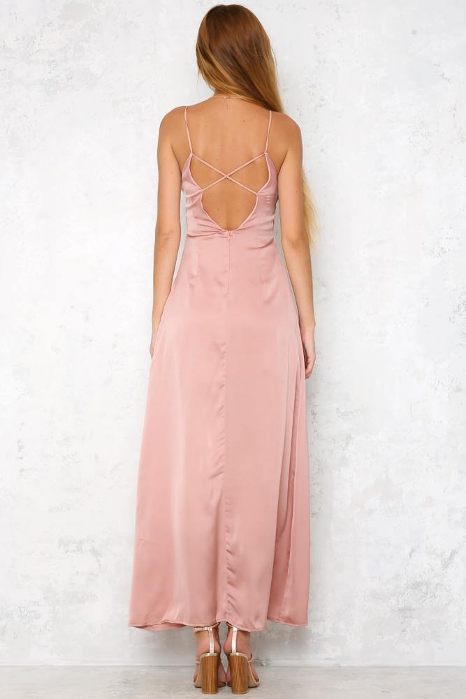 Heavenly Dream Maxi Dress Blush