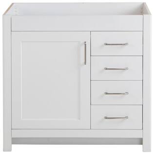 Home Decorators Collection Westcourt 36 in. W x 21 in. D x 34 in. H Bath Vanity Cabinet Only in White WT36-WH