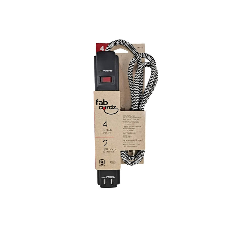 SURGE BRD 4 OUTLET BLK