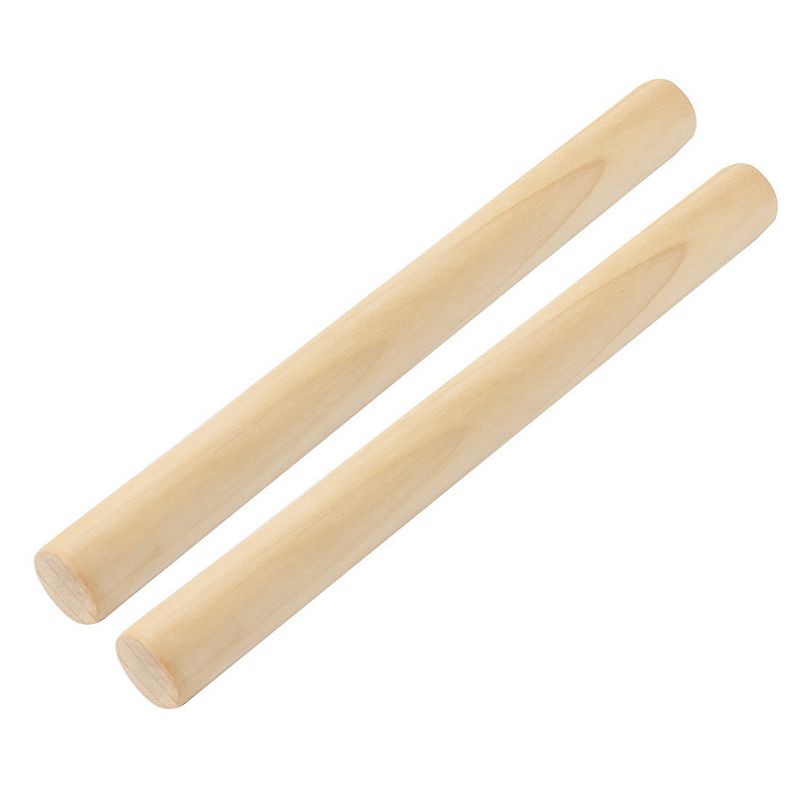 Baking Pastry Pizza Pasta Dough Roller Hand Rolling Pin Beige 11 Length 2 Pcs