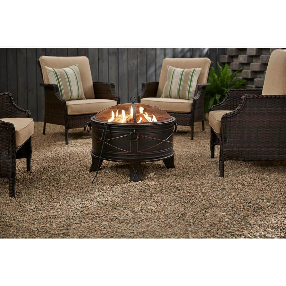 Hampton Bay Quadripod 26 in. Round Fire Pit FT-51161