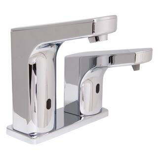 Speakman Sensorflo Low Arc Sensor Single Hole Touchless Bathroom Faucet and Soap Combination in Polished Chrome SFC-8790