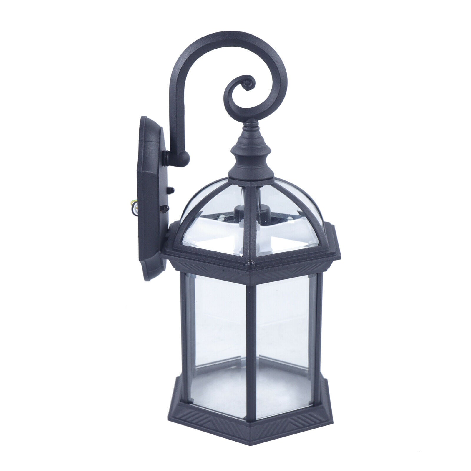 Oukaning Wall-Mounted Lamp Outdoor Garden Light Vintage Coach Lantern Lamp Porch Sconce