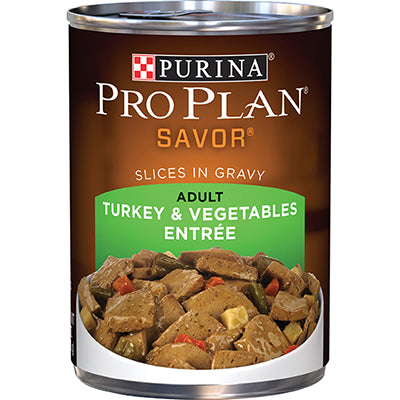 Purina Pro Plan Adult Turkey and Vegetable Entrée Canned Dog Food