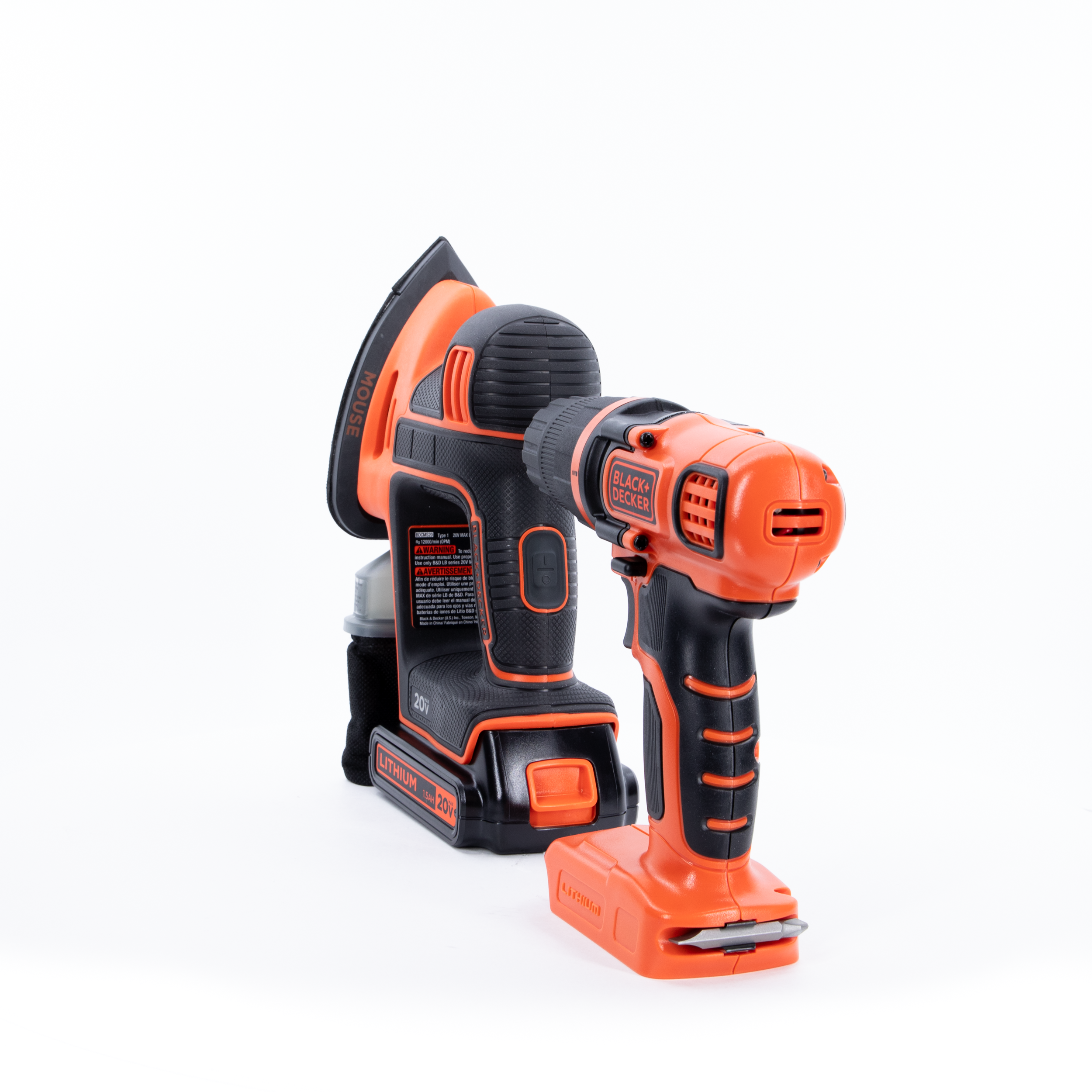 20V MAX* POWERCONNECT™ Cordless Drill/Driver + MOUSE™ Detail Sander Combo Kit