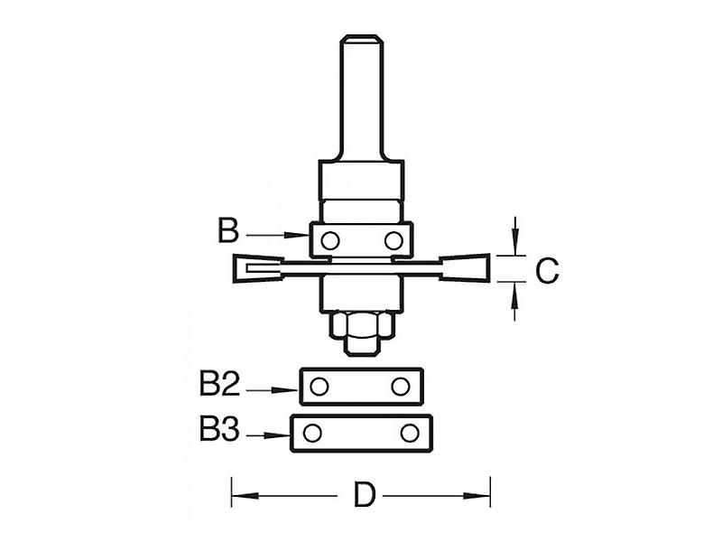 Trend 342 x 1/4 TCT Bearing Guided Biscuit Jointer 4.0 x 40mm TRE34214TC