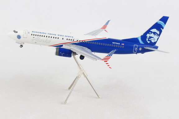 GeminiJets G2ASA1138F Gemini200 Alaska 737 800S 1/...