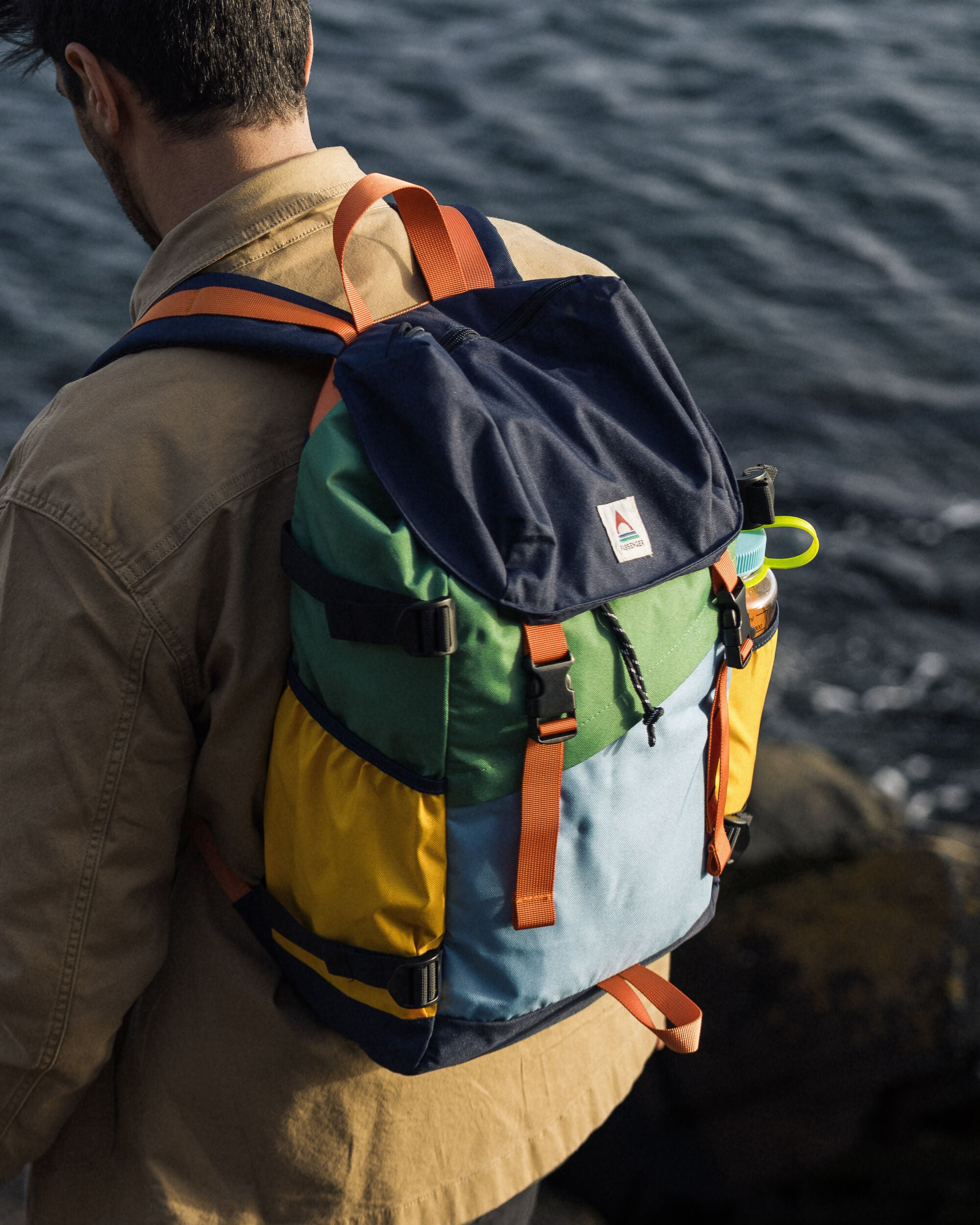 Boondocker Recycled 26L Backpack - Navy/ Laurel Green/ Blue Haze