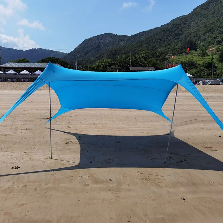 weatherproof sun shelter sun protection glamping fold stretch family gazebo marquee pop up camping shenzhen beach tent