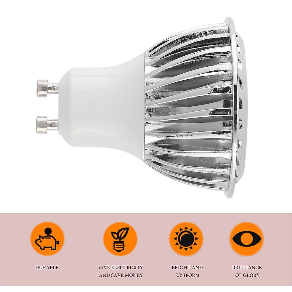 10pcs 6w Gu10 Led Spotlight High Brightness Spot Light Energy Saving Lamp Bulb