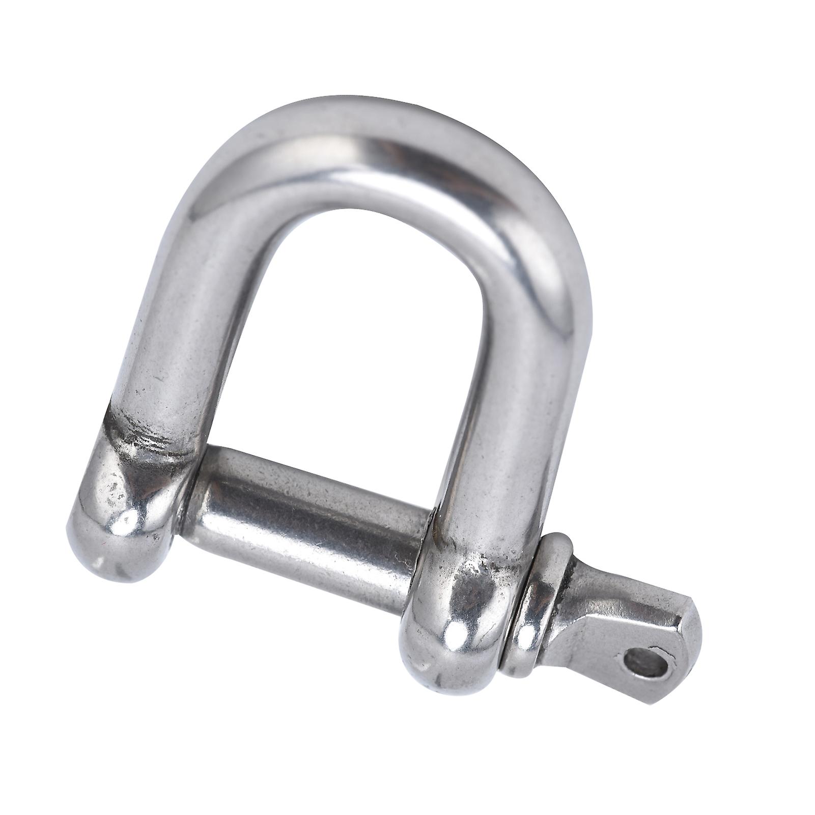 Screw Pin Anchor Shackle Stainless Steel Dshaped Bow Shackle For Chains Outdoor Camping Survival Rope(m6 )