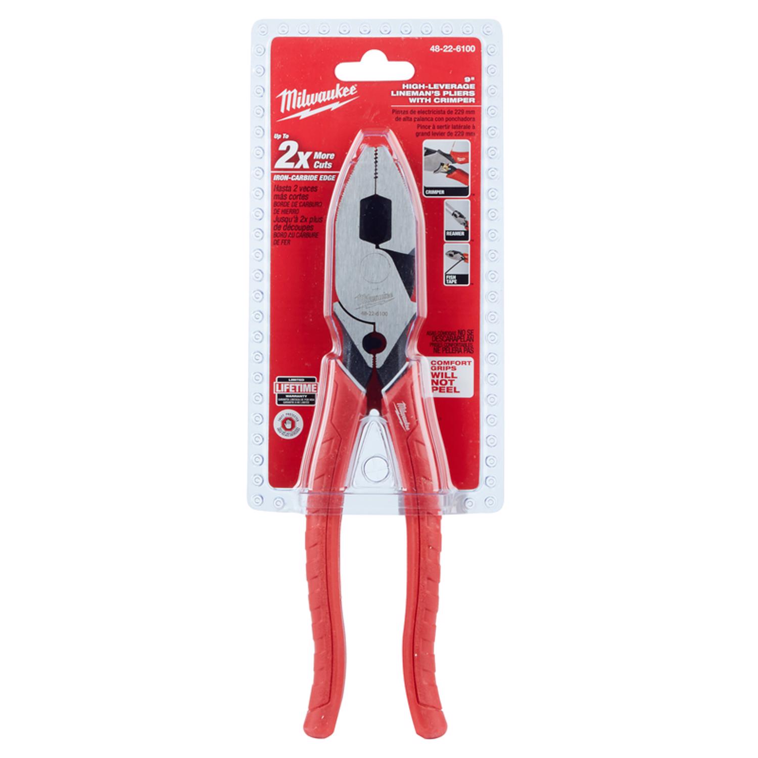 MW 9 in. Forged Alloy Steel High Leverage Linesman Pliers