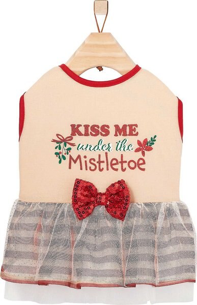 Frisco Kiss Me Under the Mistletoe Dog and Cat Dress