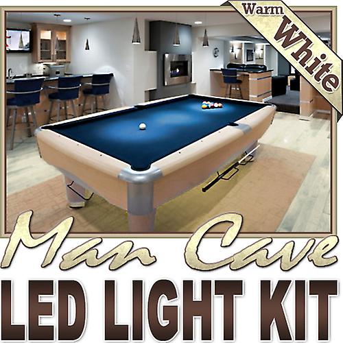 32.8' ft Warm White Basement Game Room TV LED Strip Lighting Kit Lamp Light DIY - Sports Memorabilia Bar Theatre Room TV Liquor Cabinet Aquarium Wine Cellar Dart Board Waterproof 110V-220V