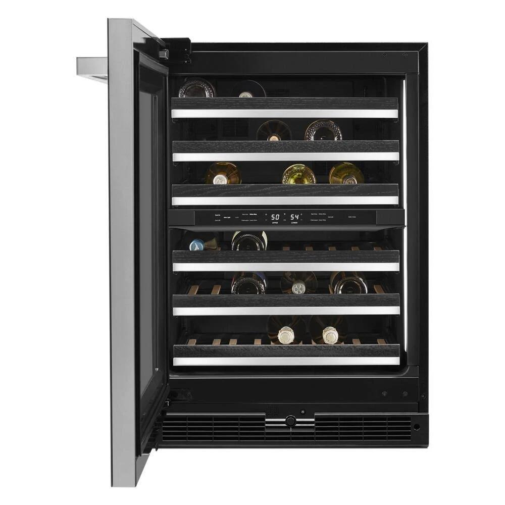 Jenn-Air JUWFL242HM NOIR Series 24 Inch Black Wine Cooler