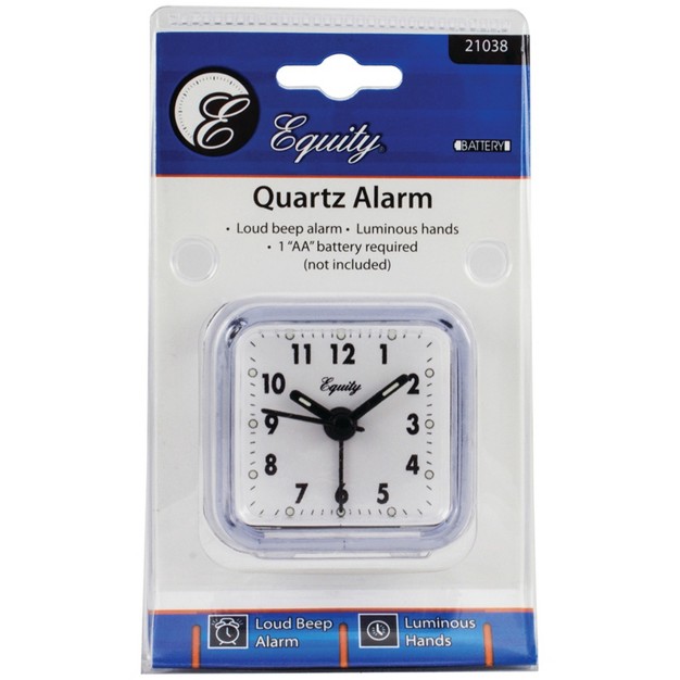 Equity Clear Quartz Alarm Clock