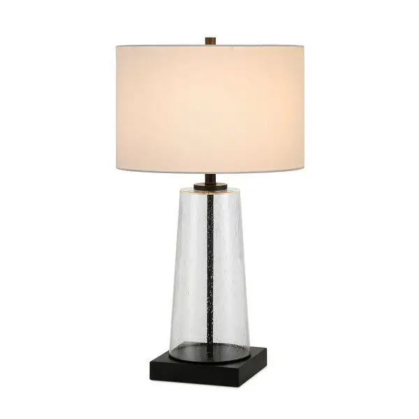 Dax Tapered Seeded Glass Table Lamp