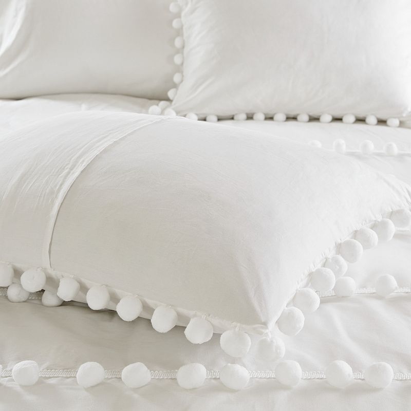 Madison Park Tracie 3-piece Pom Pom Cotton Comforter Set