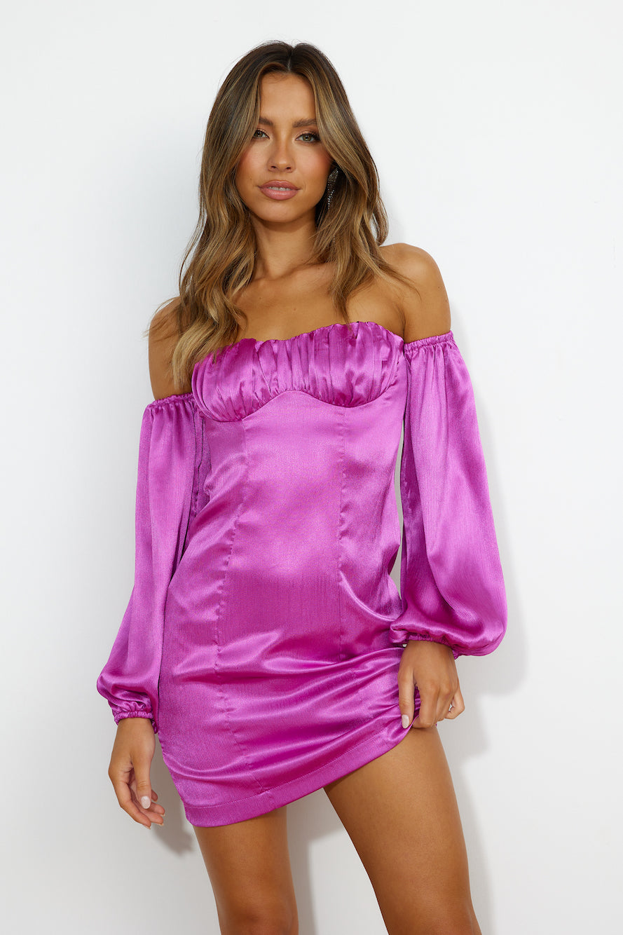 Luxe Look Mini Dress PURPLE