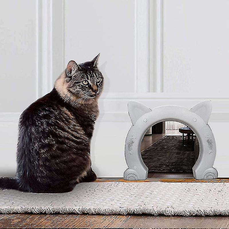 Pet Safe Door Round Security Abs Interior Exterior Door For Cat Door Accessories Cat Supplies Cute Dog Door