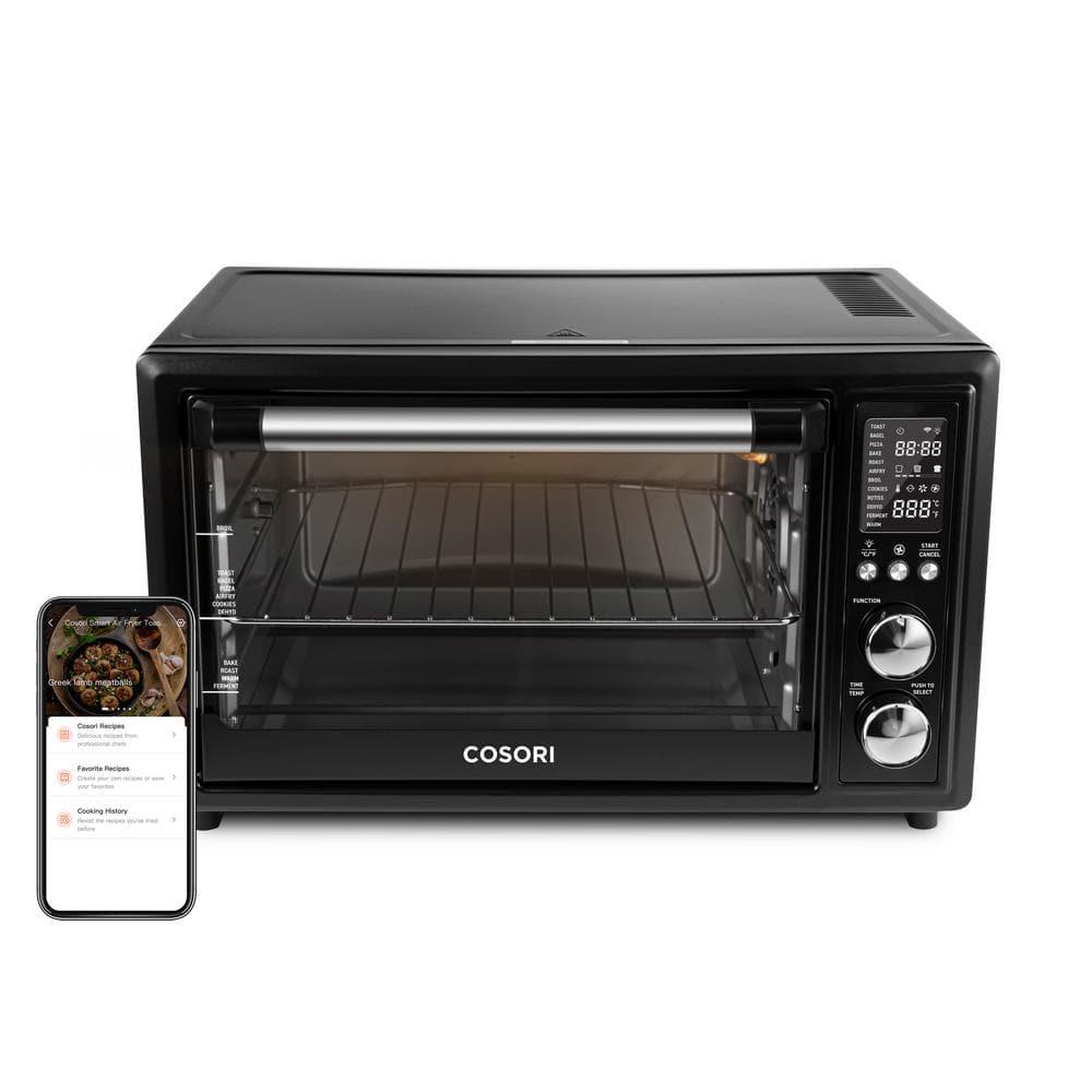 Cosori Smart Air Fryer Toaster Oven 30 L Black with Extra Wire Rack