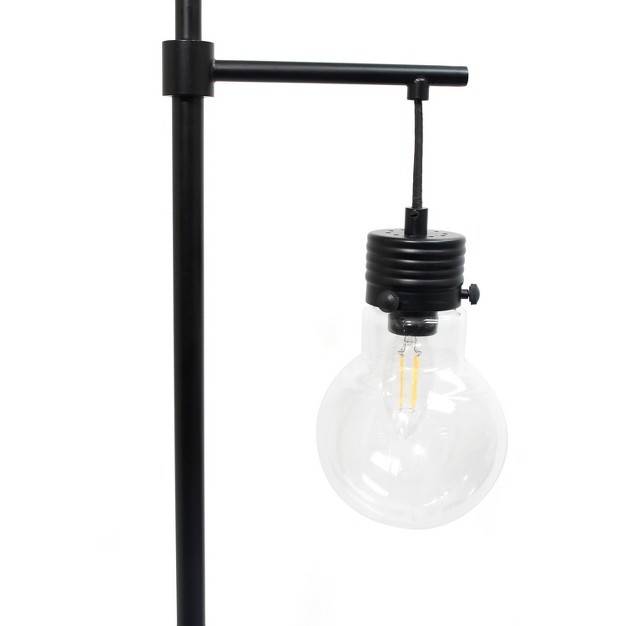 Beacon Floor Lamp With Glass Shade Black Lalia Home