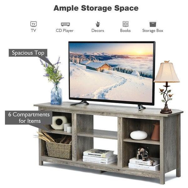 2-Tier Entertainment Media Console Center- - 58