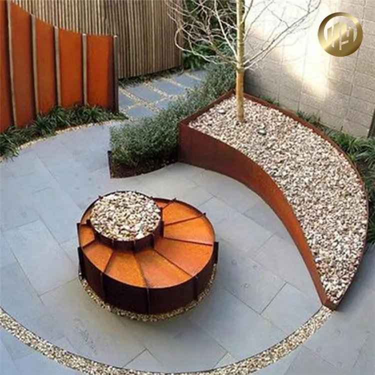 Factory Supply Corten Steel Garden Landscape Metal Decoration Edging